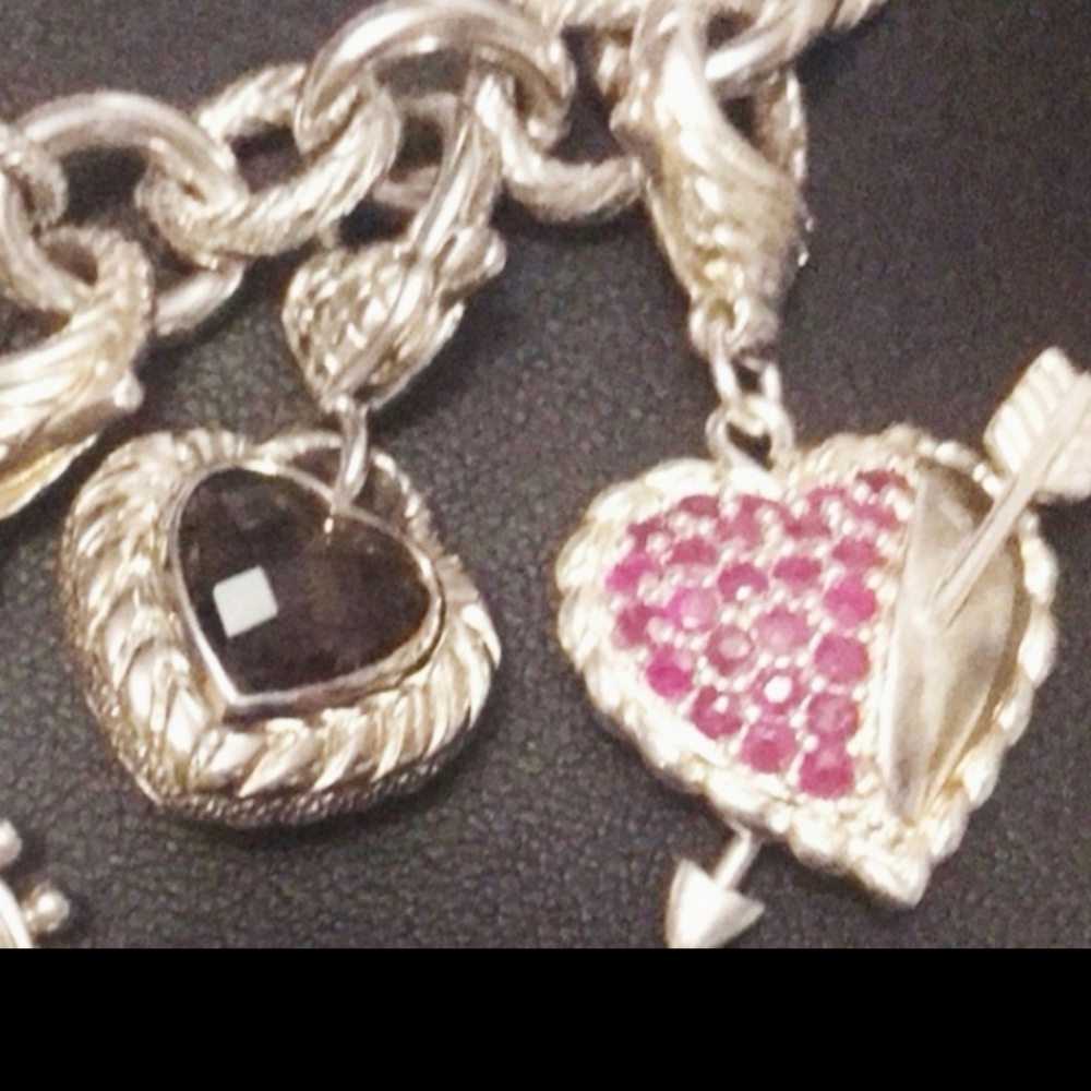 JUDITH RIPKA authentic pendant Heart and Arrow hard to find ! FIRM PRICE - Picture 4 of 13
